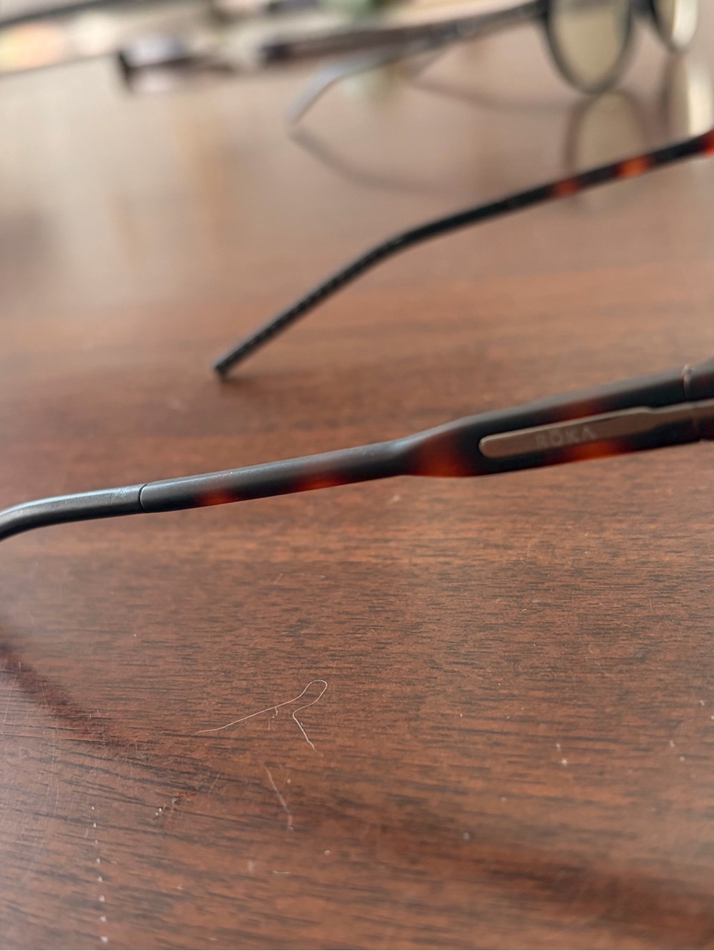 ROKA tortoiseshell blue blockers